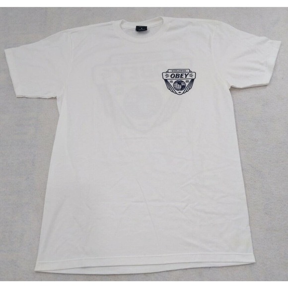 Obey Other - Obey Worldwide Graphic T-Shirt White Size Medium